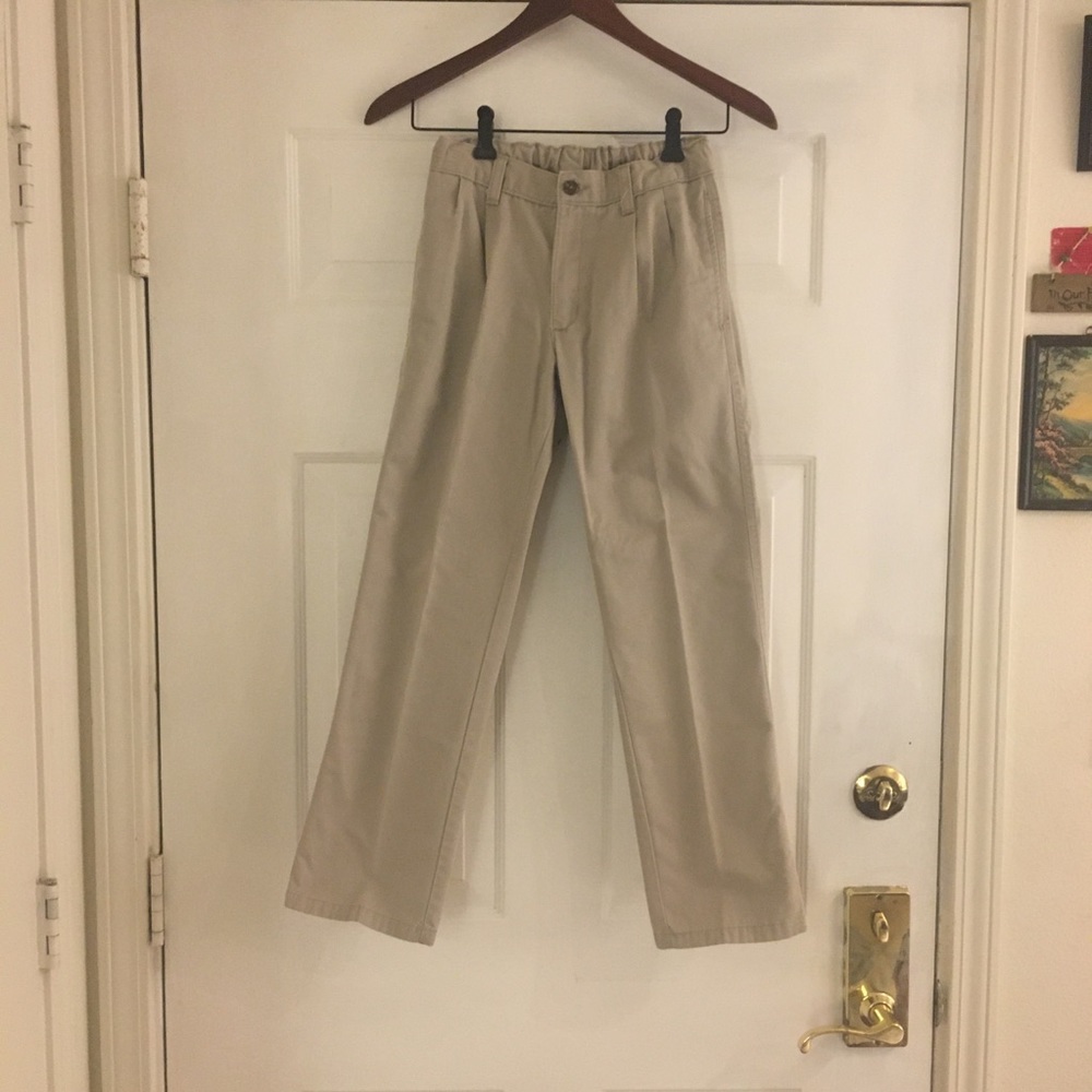 Boys khaki dress pants Chaps